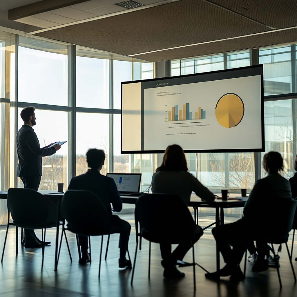 Professional Business Meeting - Modern Office Environment